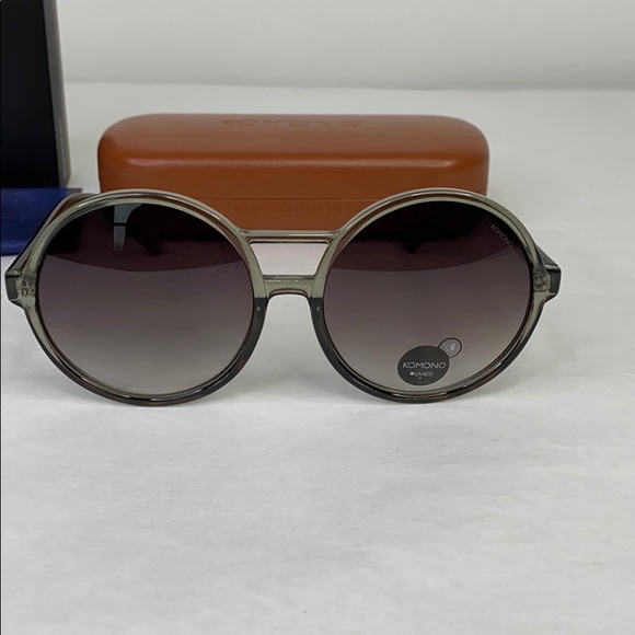 KOMONO Sunglasses ? NEW round gray black main image 9